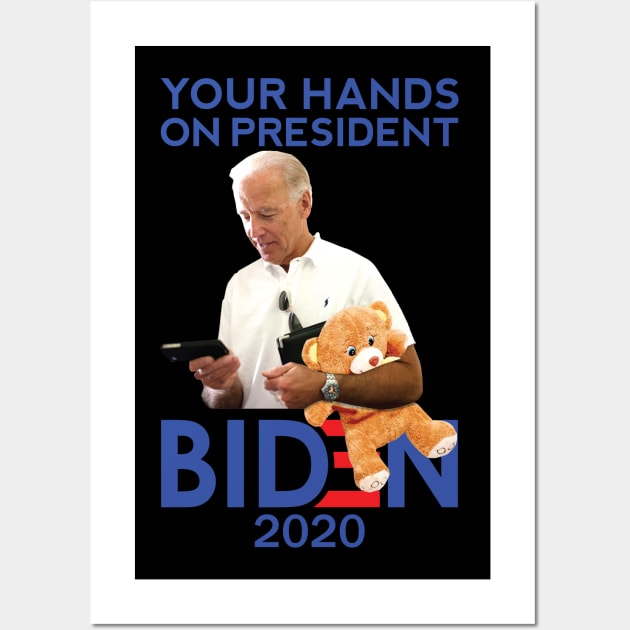 Anti Joe Biden Trump 2020 Puppet GOP Conservative Ukraine Sleepy Creepy Dementia Wall Art by Shirtsurf